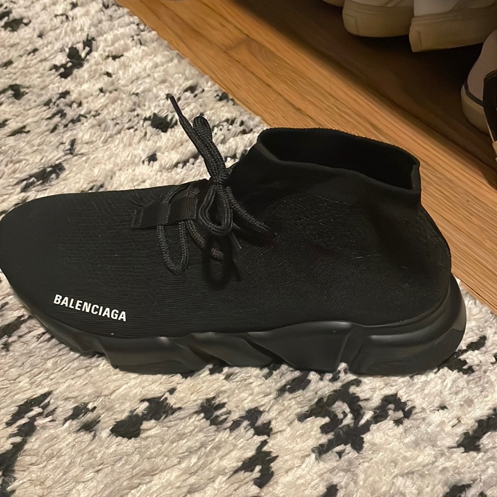 Balenciaga speed trainer size 12 all black worn once.